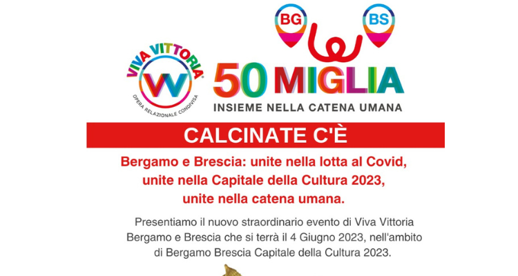 Immagine che raffigura 50 miglia insieme nella catena umana
