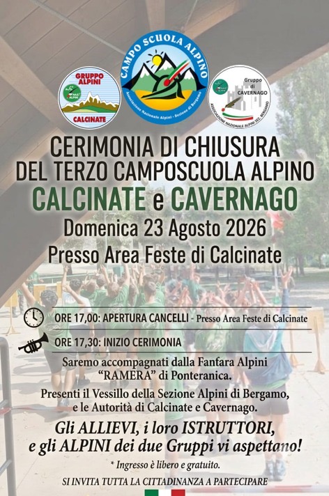 cerimonia chiusura camposcuola alpino